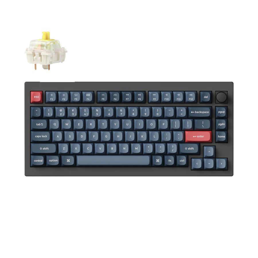 Tastatūra Keychron V1 Max QMK ENG Black (V1M-D4)