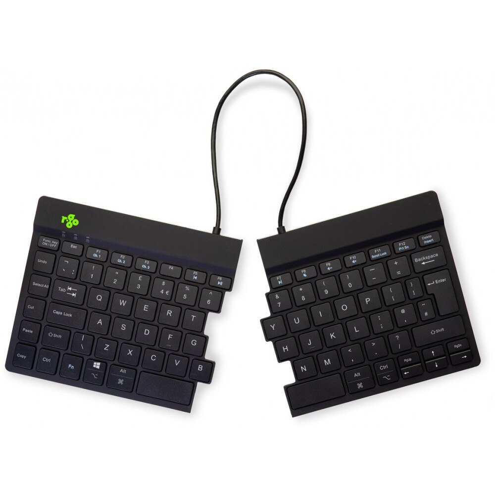 Tastatūra R-GO TOOLS COMPACT BREAK ENG BLACK (RGOSBUKWLBL)