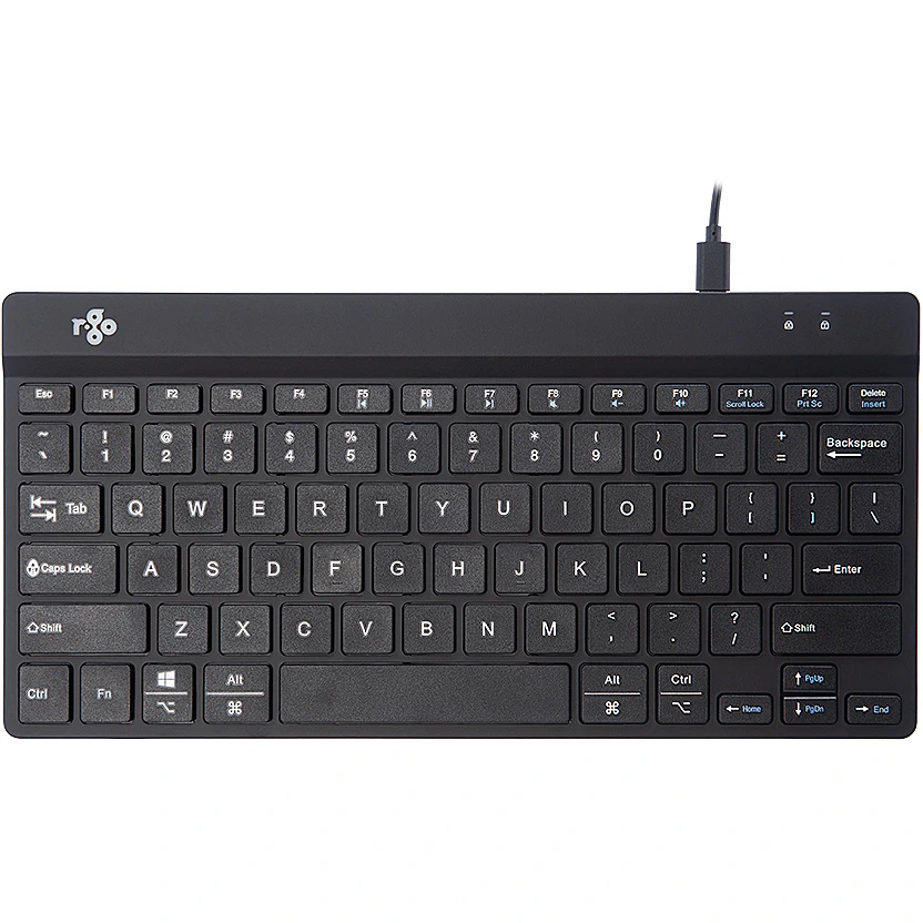 Tastatūra R-GO TOOLS COMPACT BREAK ENG BLACK (RGOCOUSWDBL)