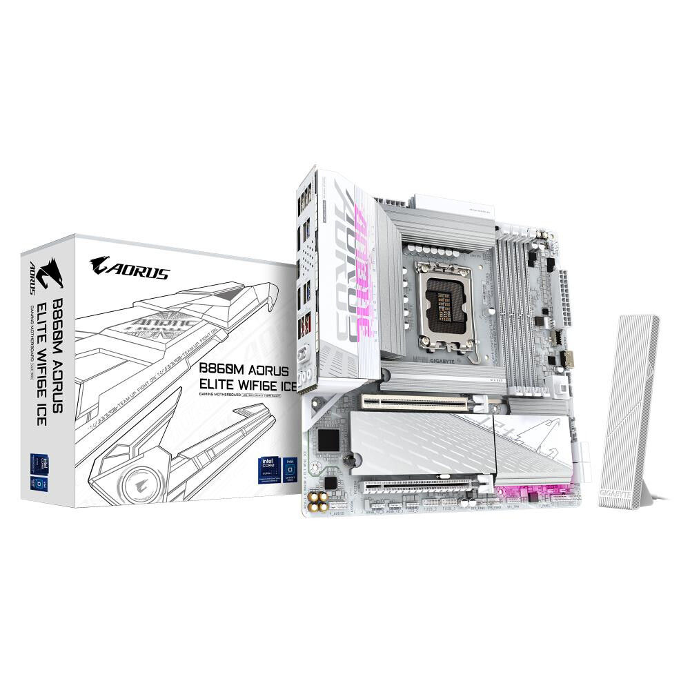 Pamatplate GIGABYTE B860M AORUS ELITE WIFI6E ICE (B860M A ELT WF6E ICE 1.0)