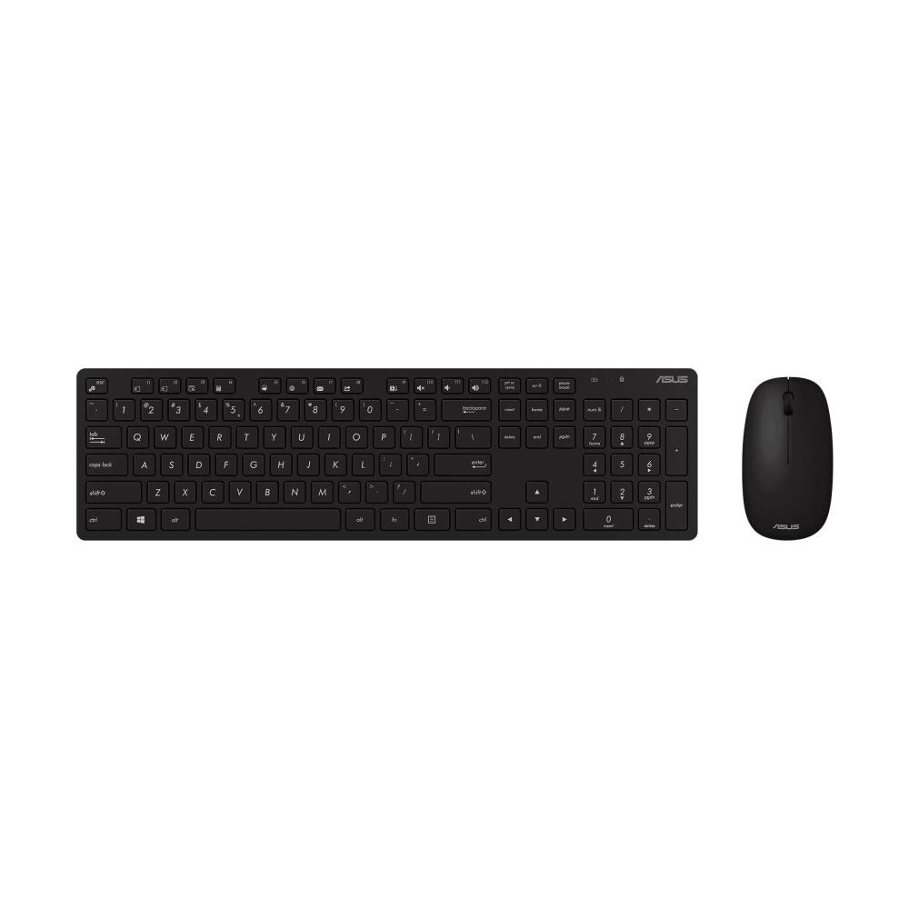 Tastatūra + pele ASUS W5000 ENG BLACK (90XB0430-BKM3K0)