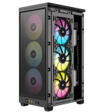 Datoru korpuss Corsair RGB AIRFLOW 2000D Mini Tower Black (CC-9011246-WW)