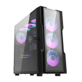 Datoru korpuss Darkflash DK431 Glass Computer Case + 4 fans black (DK431 Glass + 4 fans)