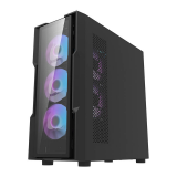 Datoru korpuss Darkflash DK431 Glass Computer Case + 4 fans black (DK431 Glass + 4 fans)