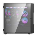 Datoru korpuss Darkflash DK431 Glass Computer Case + 4 fans black (DK431 Glass + 4 fans)