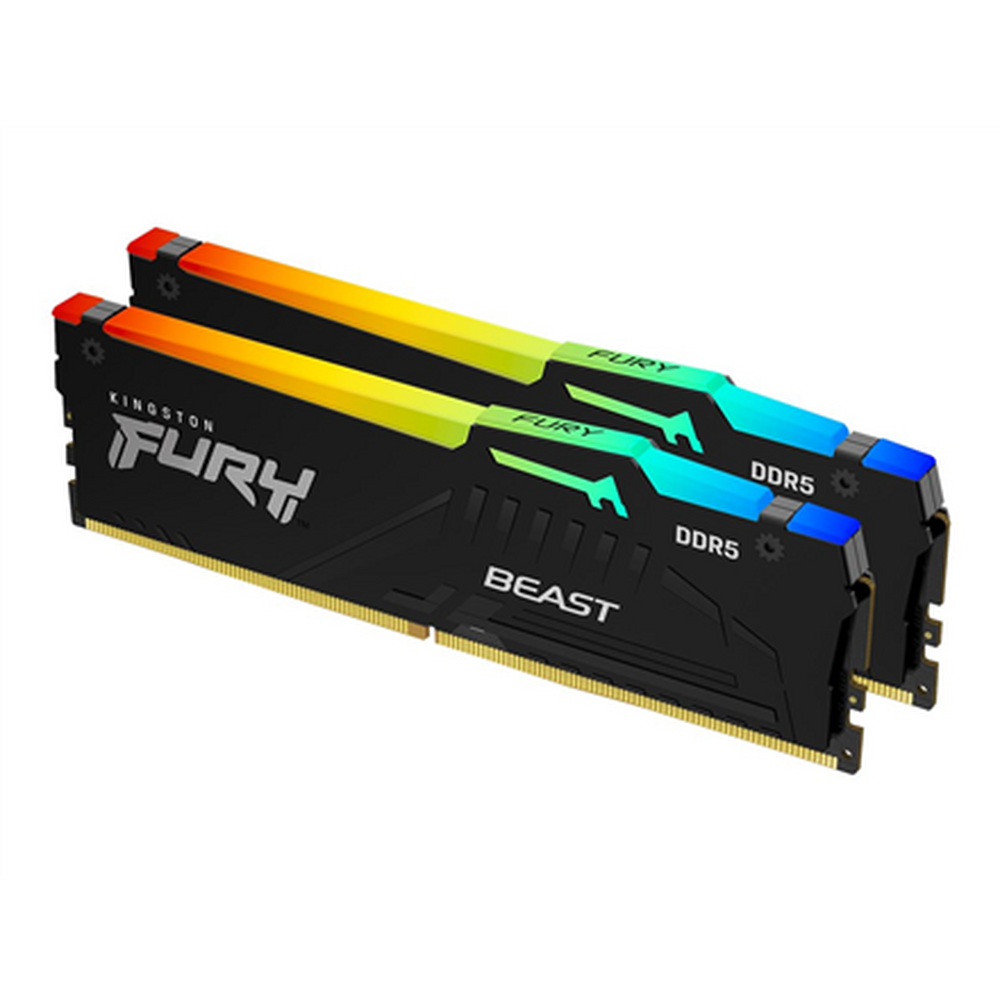 Operatīvā atmiņa Kingston FURY Beast RGB 32 GB DDR5 5200 MHz CL40 (KF552C40BBAK2-32)