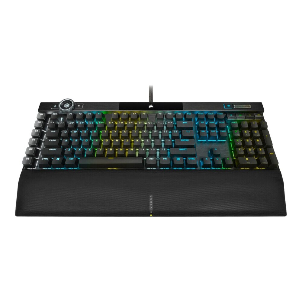 Tastatūra Corsair K100 RGB Optical Black/Red EN (CH-912A01A-NA)