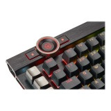 Tastatūra Corsair K100 RGB Optical Black/Red EN (CH-912A01A-NA)