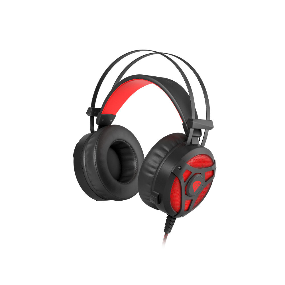 Austiņas Genesis Neon 360 Stereo Black/Red (NSG-1107)