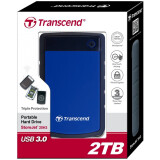 Ārējie cietie diski un SSD Transcend StoreJet 25H3 2Tb USB 3.0 (TS2TSJ25H3B)