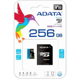 Memory card ADATA 256Gb MicroSD Premier + SD adapter (AUSDX256GUICL10A1-RA1)