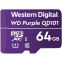 Memory card 64Gb MicroSD WD Purple (WDD064G1P0C)