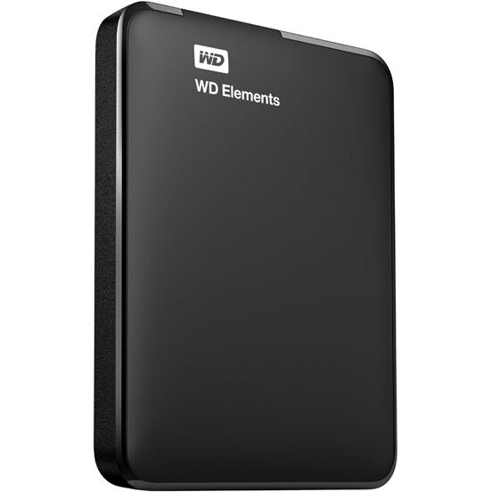 Ārējie cietie diski un SSD WD Elements Portable 1Tb USB 3.0 (WDBUZG0010BBK) - WDBUZG0010BBK-WESN