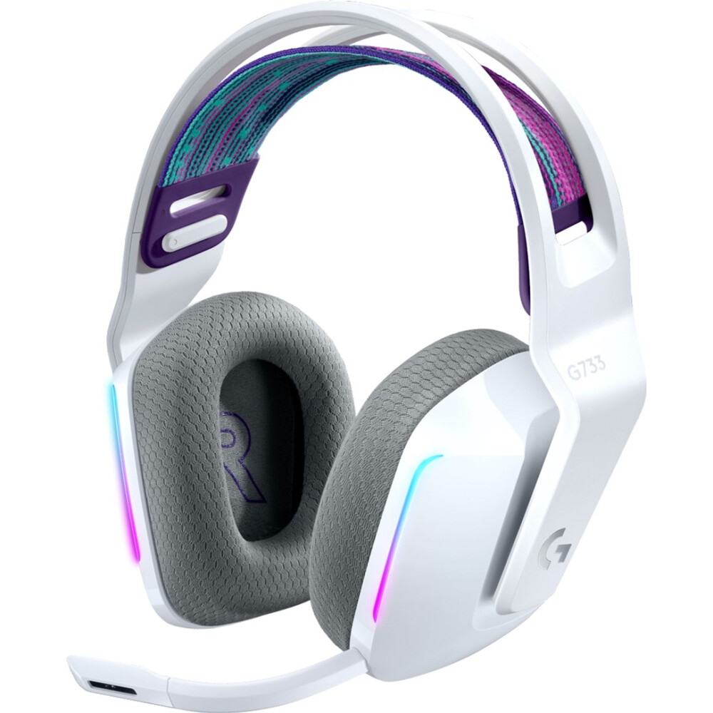 Garnitūra Logitech Wireless Gaming Headset G733 White (981-000883)