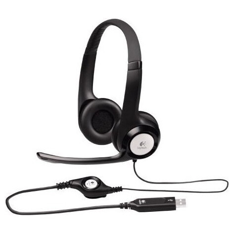 Garnitūra Logitech Stereo H390 Black (981-000406/981-000803/981-000014)