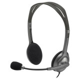 Garnitūra Logitech Stereo Headset H111 Black (981-000593/981-000594)