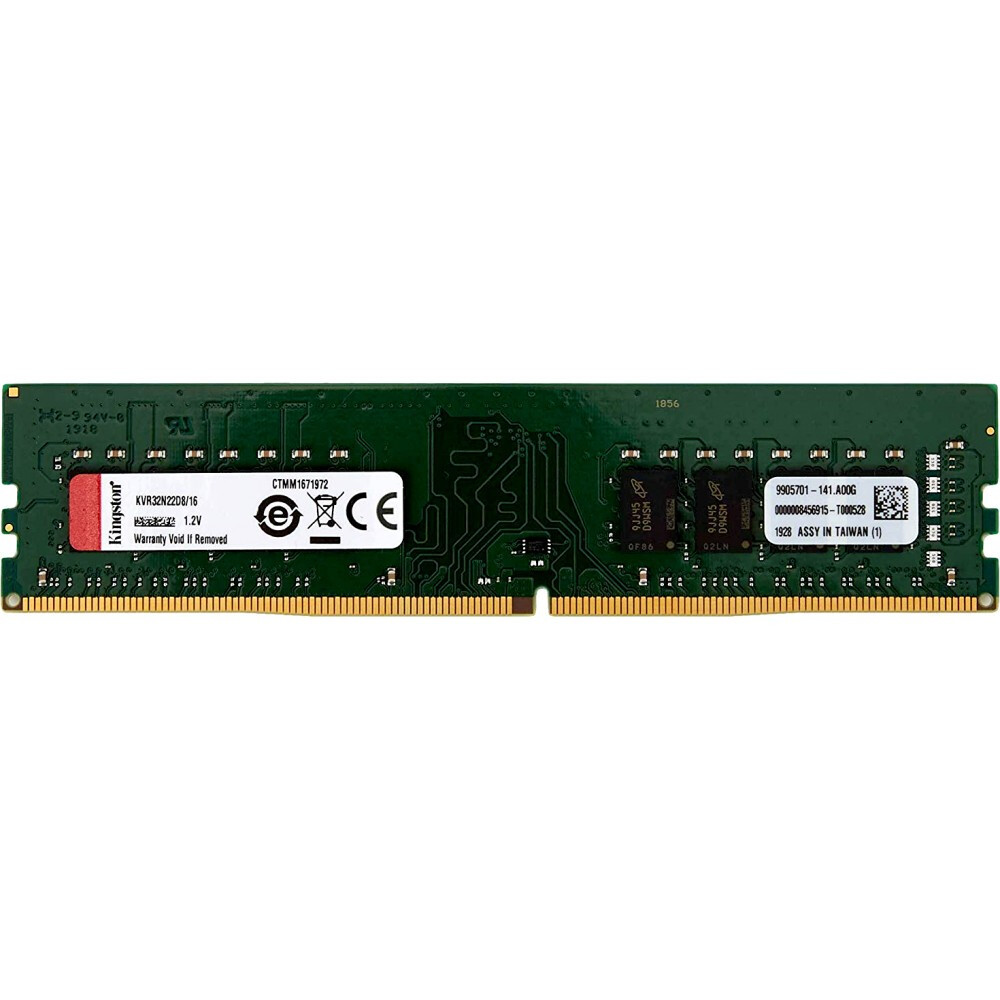 Operatīvā atmiņa Kingston ValueRAM 16Gb 3200MHz DDR4 CL22 (KVR32N22D8/16)