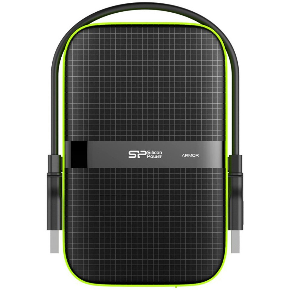 Ārējie cietie diski un SSD 2Tb Silicon Power Armor A60 Black (SP020TBPHDA60S3K)