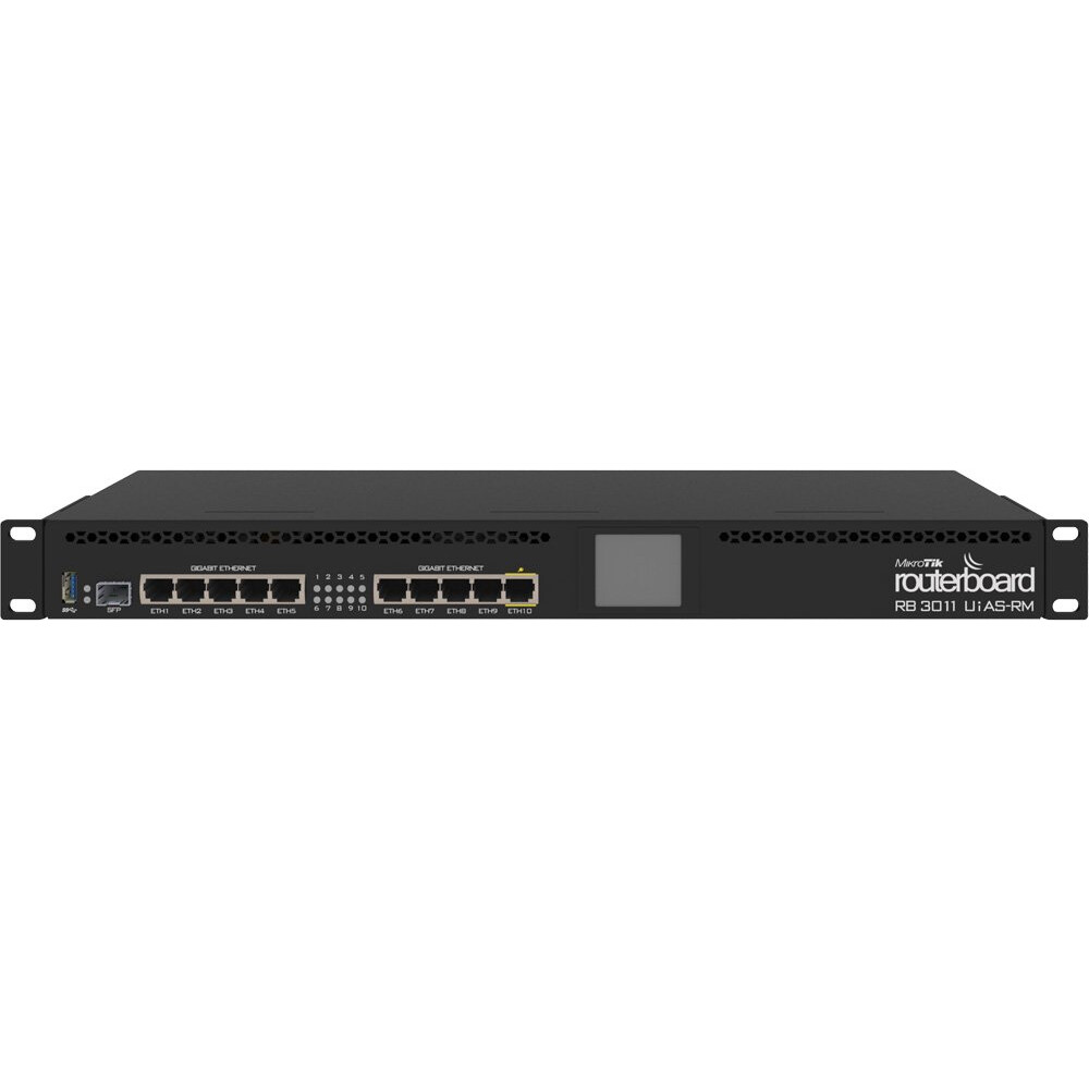 Maršrutētājs (rūteris) MIKROTIK RouterBOARD 3011UiAS Router (RB3011UIAS-RM) - RB3011UiAS-RM