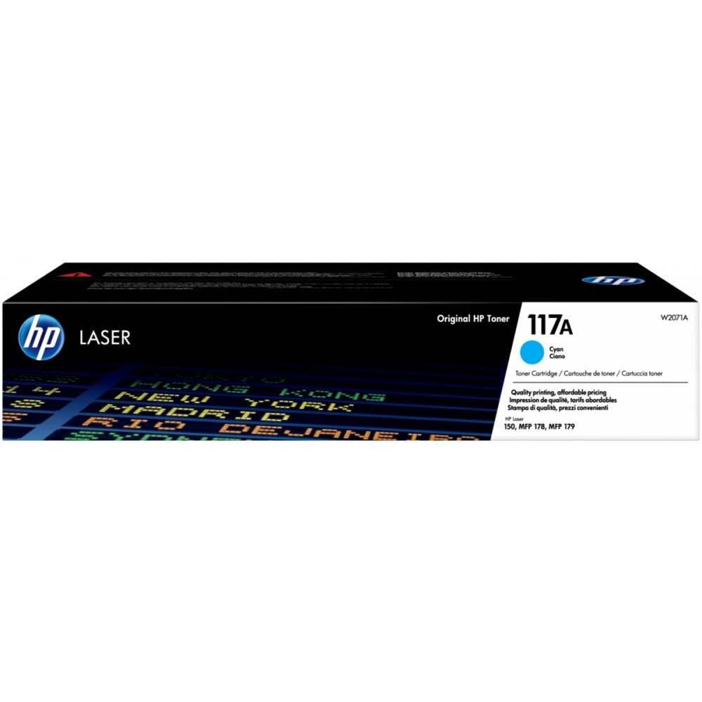 Kasetne HP 117A Laser Toner Cartridge Cyan 700 pages (W2071A)