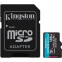 Atmiņas kartes Kingston MicroSD 128Gb + SD adapter (SDCG3/128GB)