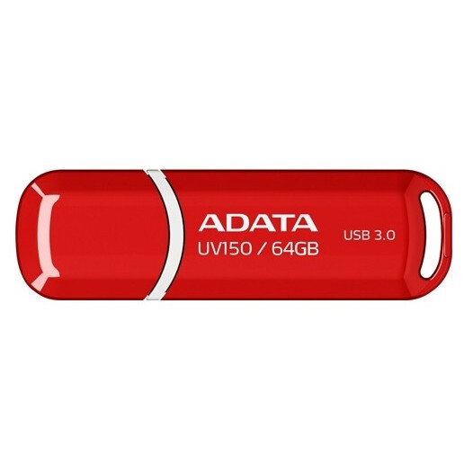 USB zibatmiņa 64Gb ADATA UV150 Red - AUV150-64G-RRD