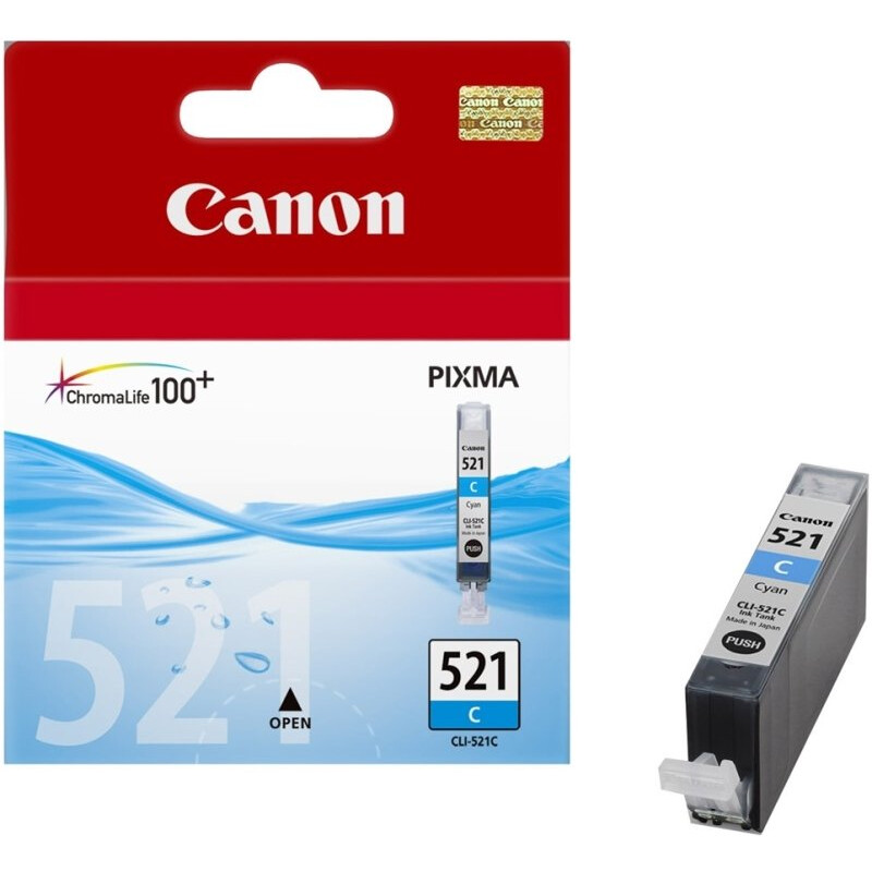 Kasetne CANON 1LB CLI-521C ink cartridge cyan - 2934B001