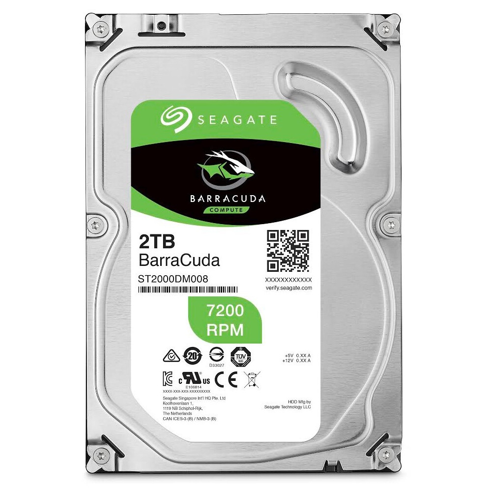 Cietais disks 2Tb SATA-III Seagate Barracuda (ST2000DM008)