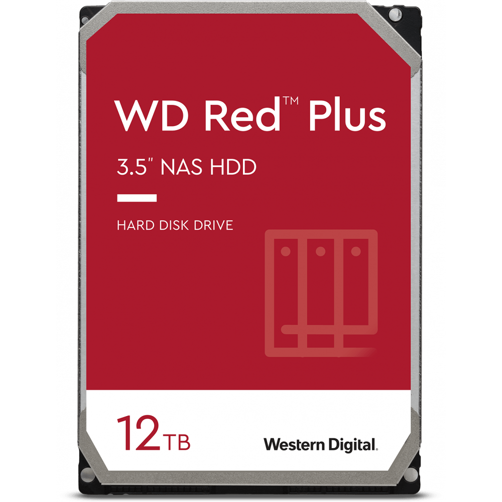 Cietais disks 12Tb SATA-III WD Red Plus (WD120EFBX)