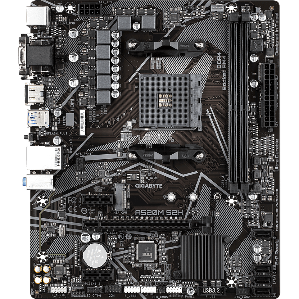 Pamatplate Gigabyte A520M S2H (A520M S2H)