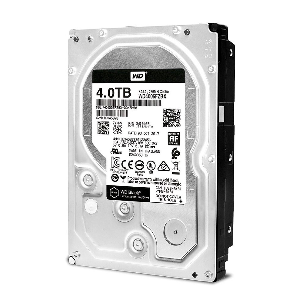 Cietais disks WD Black 4Tb SATA-III  (WD4005FZBX)