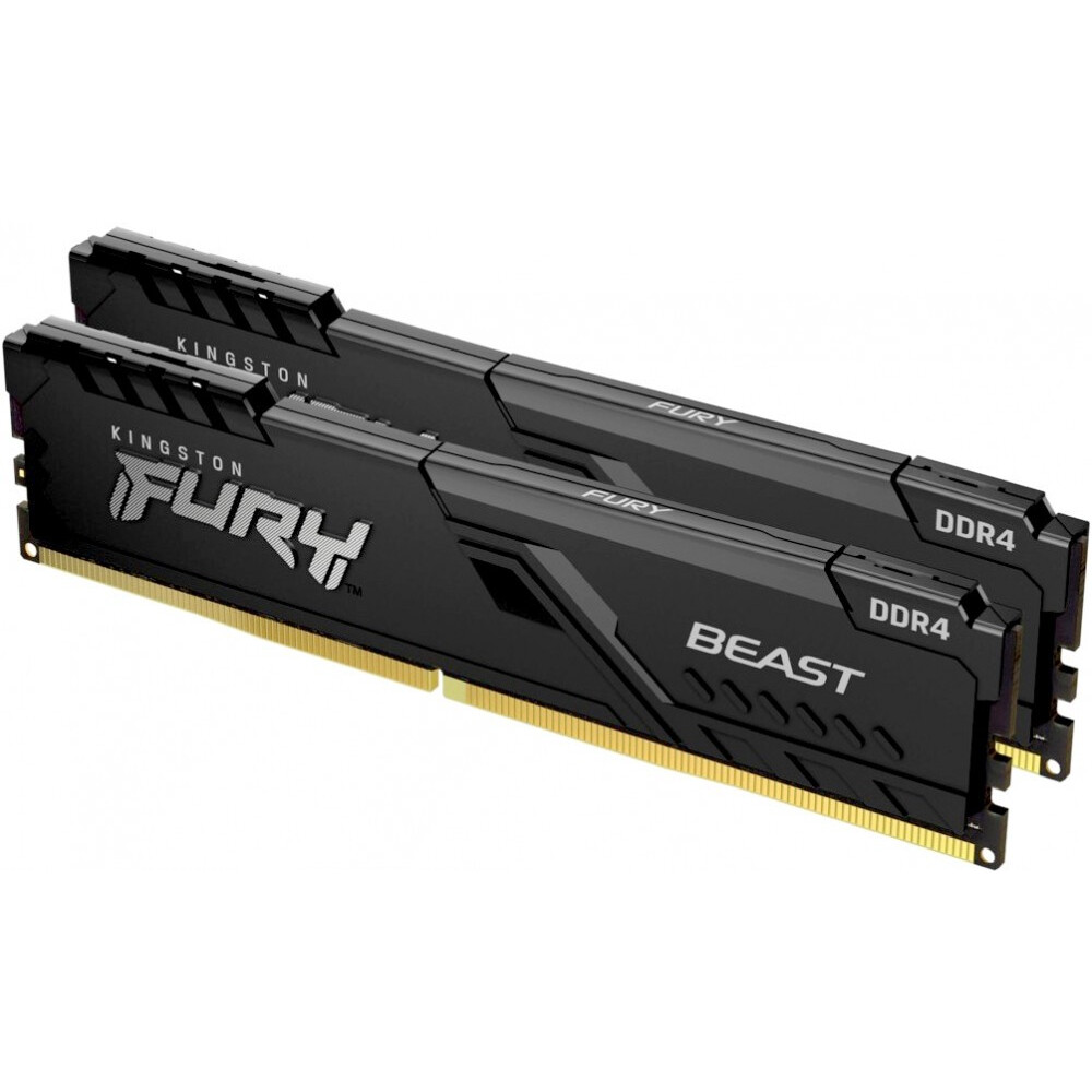 Operatīvā atmiņa Kingston Fury Beast 16Gb 3200 MHz DDR4 CL16 Kit of 2x8GB (KF432C16BBK2/16)