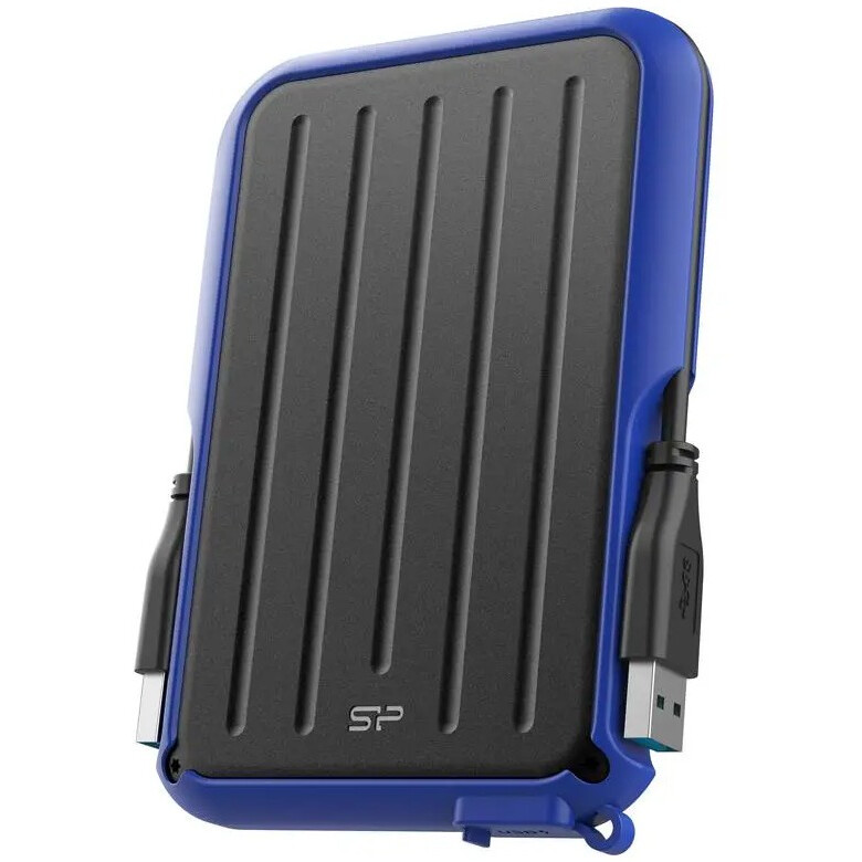 Ārējie cietie diski un SSD 1Tb Silicon Power Armor A66 Black/Blue (SP010TBPHD66SS3B)