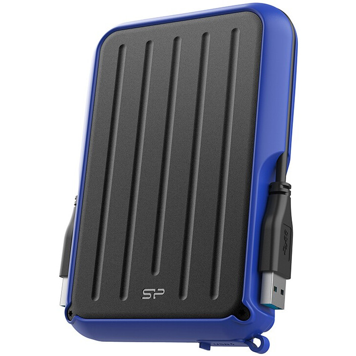 Ārējie cietie diski un SSD 5Tb Silicon Power Armor A66 Black/Blue (SP050TBPHD66LS3B)