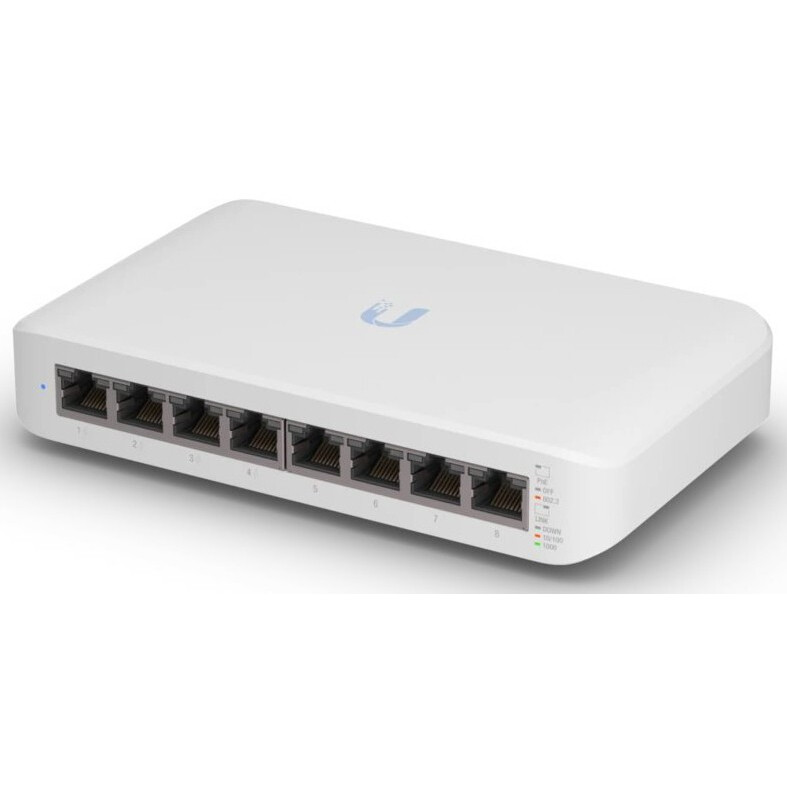 Slēdzis (komutators) Ubiquiti UniFi Switch Lite 8 PoE - USW-LITE-8-POE-EU